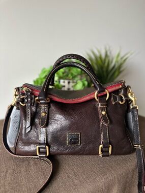 Dooney & Bourke Rare Mini Florentine Satchel T’Moro Brown READ